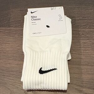 Nike Classic White Knee-High Soccer Socks